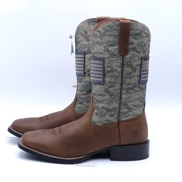 SLD NEW Ariat Sport Patriot Western Boots 10023359 Brown - Picture 1 of 8